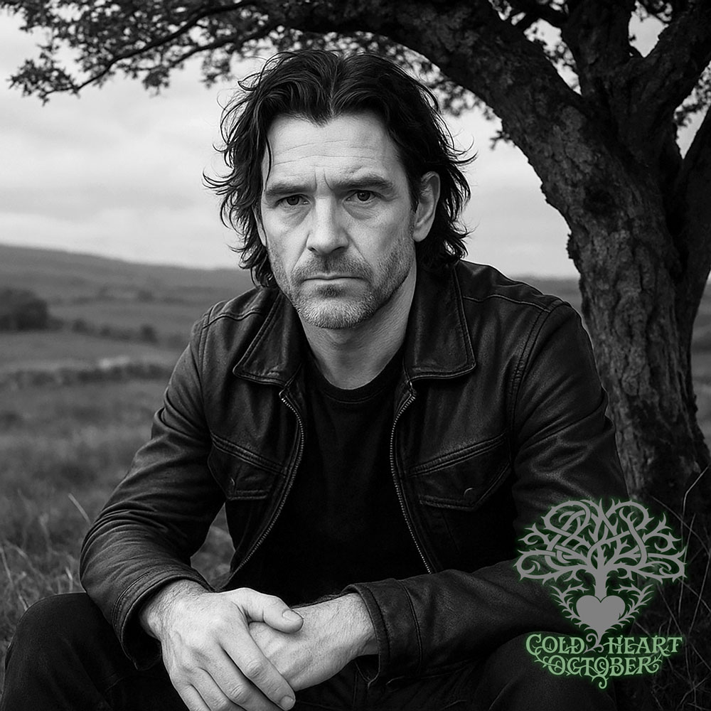 Mick Grady beneath the hawthorn tree