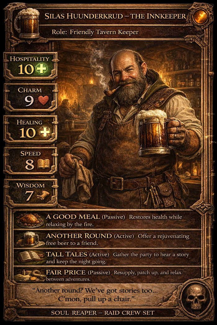 Silas Huunderkrud — The Innkeeper